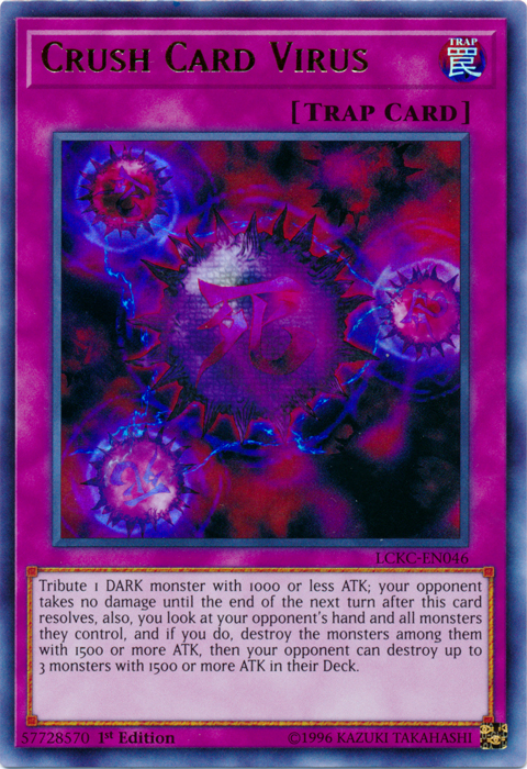 Crush Card Virus (Version 2) [LCKC-EN046] Ultra Rare | Nerdhalla Games