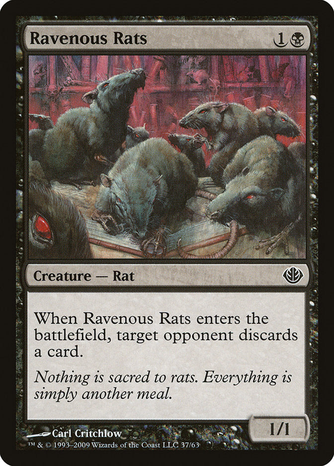 Ravenous Rats [Duel Decks: Garruk vs. Liliana] | Nerdhalla Games