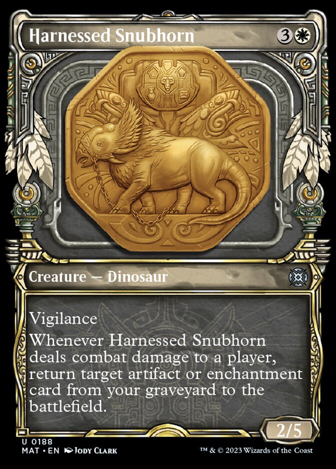 Harnessed Snubhorn (Showcase Halo Foil) [March of the Machine: The Aftermath] | Nerdhalla Games