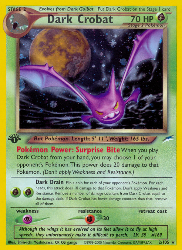 Dark Crobat (2/105) [Neo Destiny 1st Edition] | Nerdhalla Games