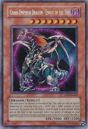 Chaos Emperor Dragon - Envoy of the End [IOC-EN000] Secret Rare | Nerdhalla Games