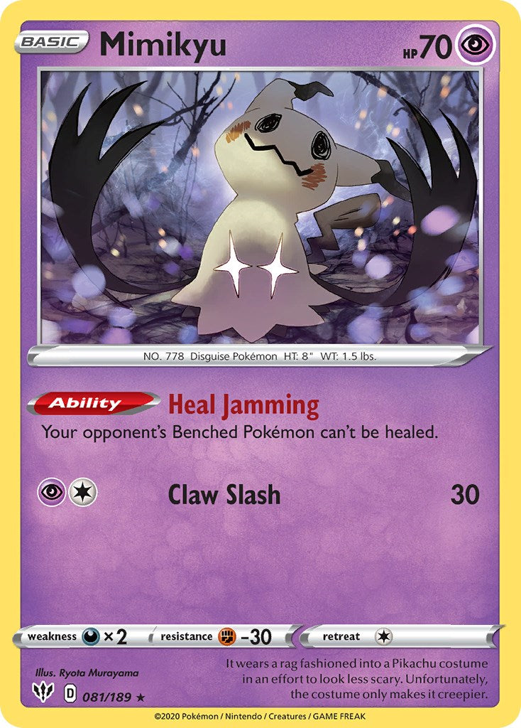 Mimikyu (081/189) (Cosmos Holo) [Sword & Shield: Darkness Ablaze] | Nerdhalla Games