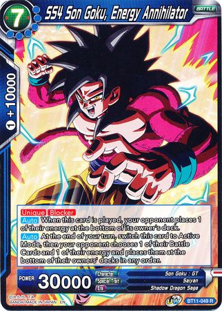 SS4 Son Goku, Energy Annihilator [BT11-049] | Nerdhalla Games