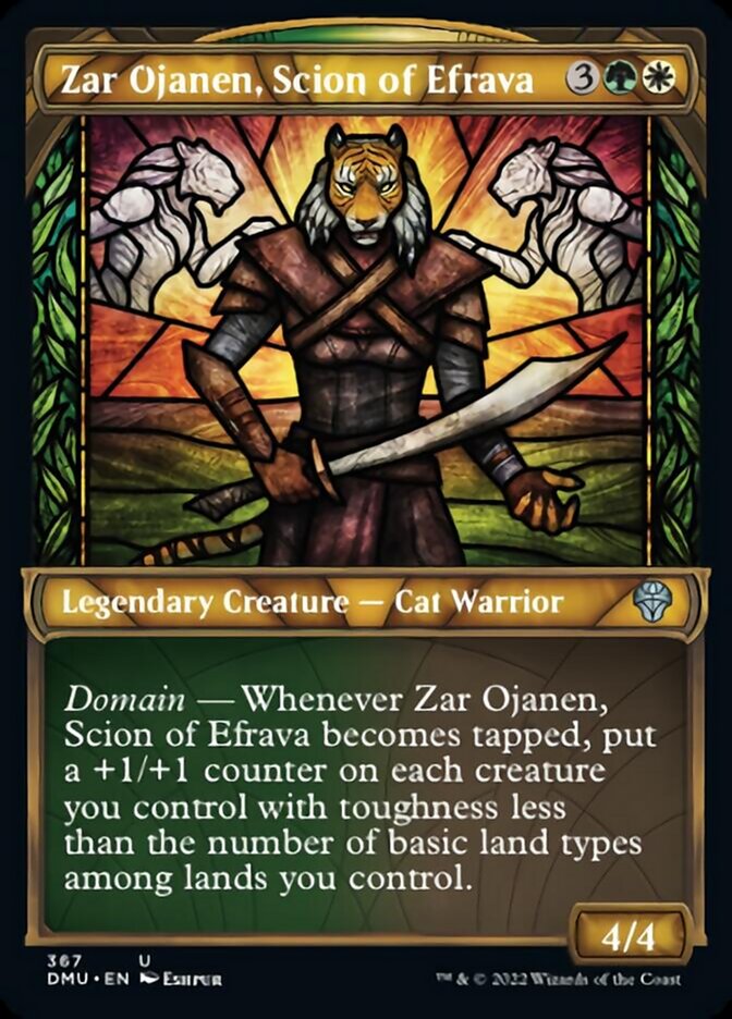 Zar Ojanen, Scion of Efrava (Showcase Textured) [Dominaria United] | Nerdhalla Games