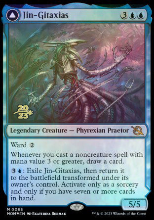 Jin-Gitaxias // The Great Synthesis [March of the Machine Prerelease Promos] | Nerdhalla Games