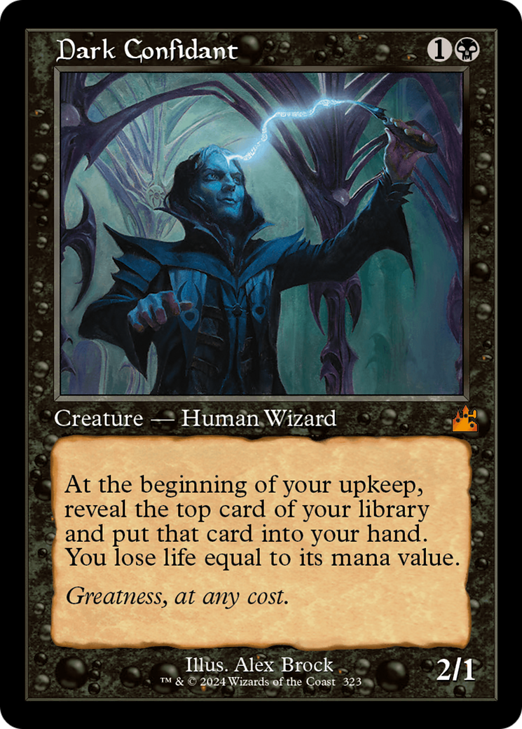 Dark Confidant (Retro Frame) [Ravnica Remastered] | Nerdhalla Games