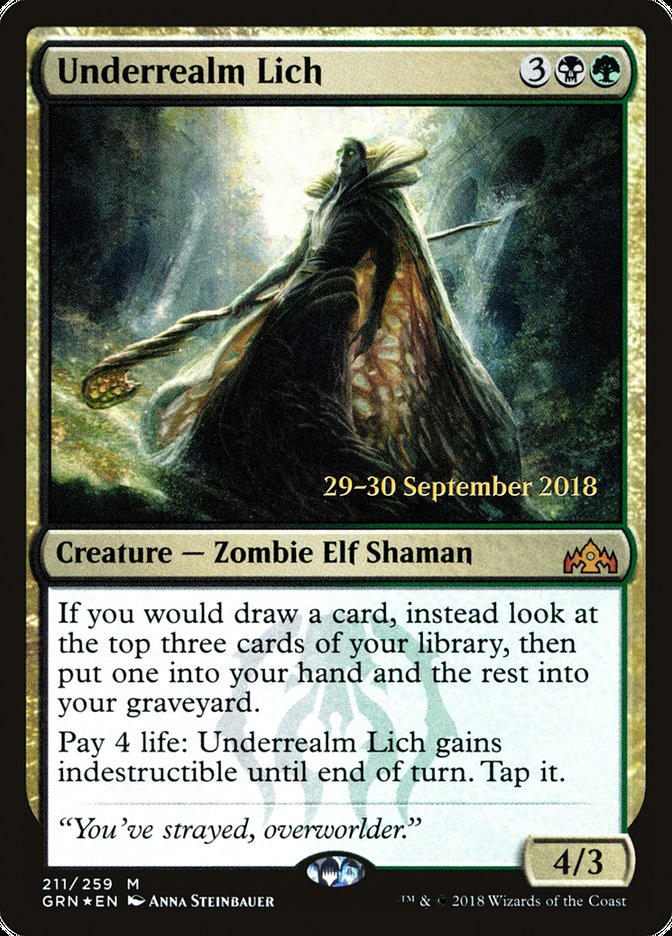 Underrealm Lich  [Guilds of Ravnica Prerelease Promos] | Nerdhalla Games