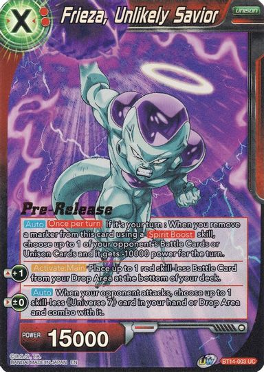 Frieza, Unlikely Savior (BT14-003) [Cross Spirits Prerelease Promos] | Nerdhalla Games