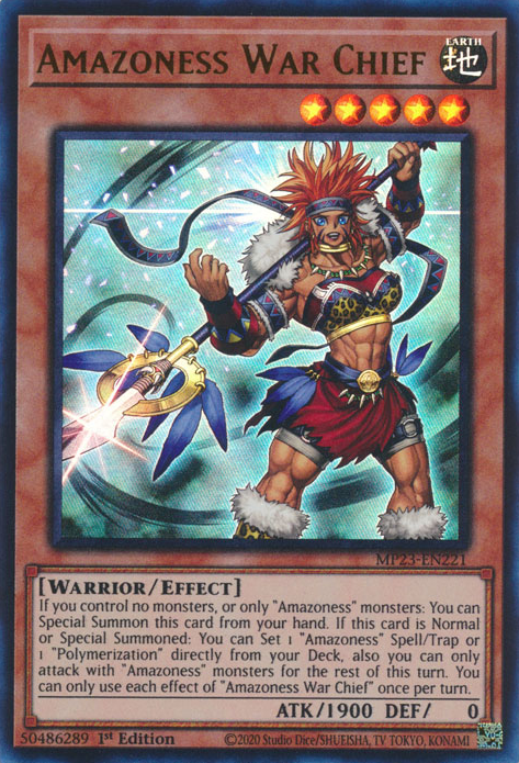 Amazoness War Chief [MP23-EN221] Ultra Rare | Nerdhalla Games