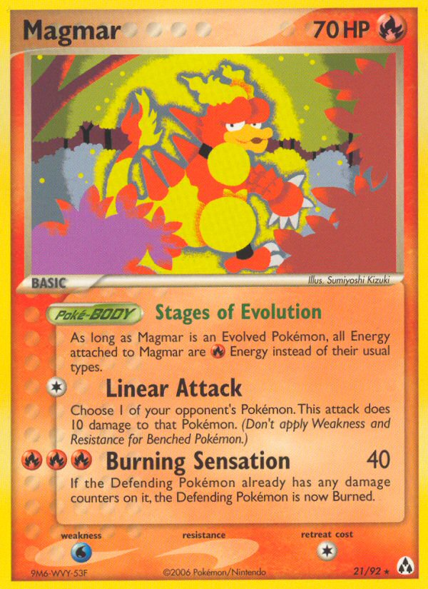 Magmar (21/92) [EX: Legend Maker] | Nerdhalla Games