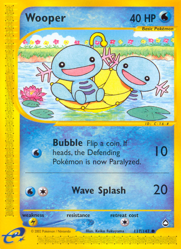 Wooper (117/147) [Aquapolis] | Nerdhalla Games