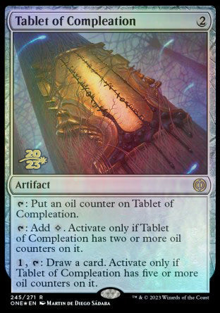 Tablet of Compleation [Phyrexia: All Will Be One Prerelease Promos] | Nerdhalla Games