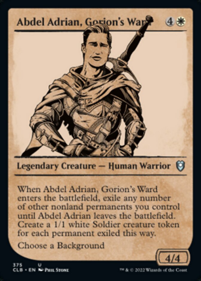 Abdel Adrian, Gorion's Ward (Showcase) [Commander Legends: Battle for Baldur's Gate] | Nerdhalla Games