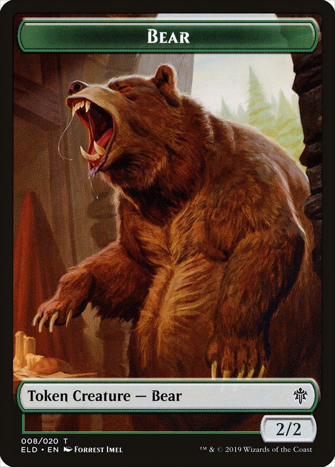 Bear [Throne of Eldraine Tokens] | Nerdhalla Games