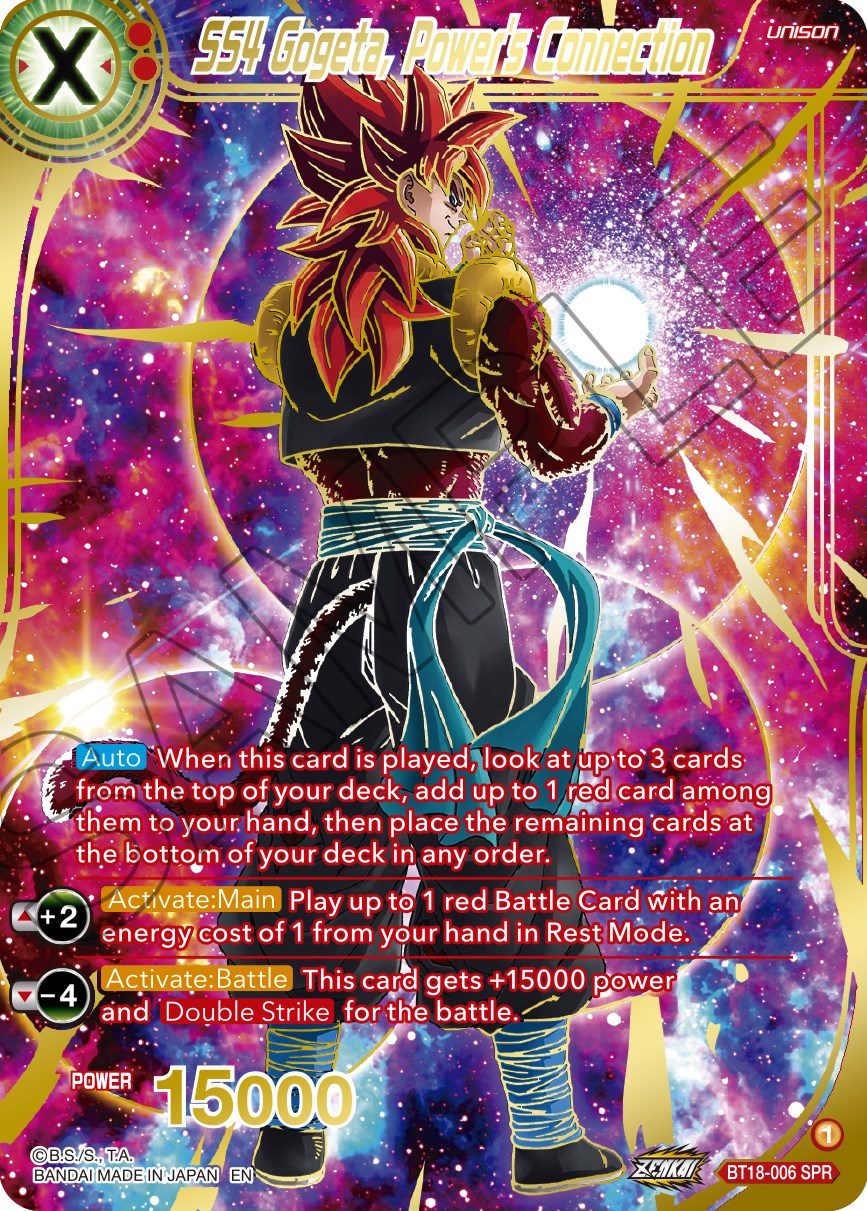 SS4 Gogeta, Power's Connection (SPR) (BT18-006) [Dawn of the Z-Legends] | Nerdhalla Games