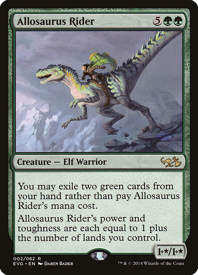 Allosaurus Rider (Elves vs. Goblins) [Duel Decks Anthology] | Nerdhalla Games