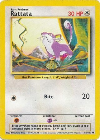 Rattata (61/102) [Base Set Unlimited] | Nerdhalla Games