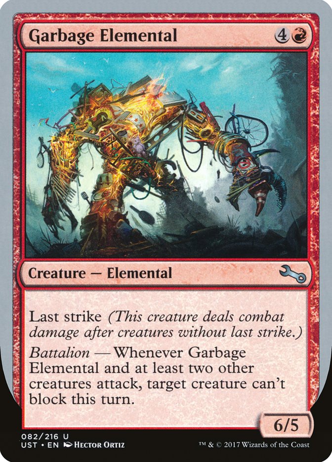 Garbage Elemental (6/5 Creature) [Unstable] | Nerdhalla Games