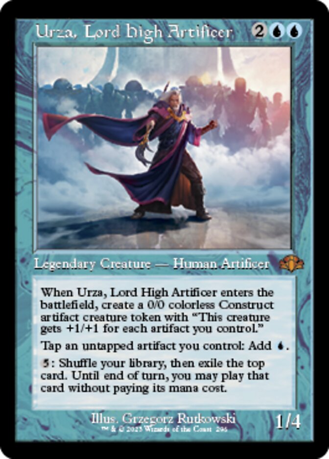 Urza, Lord High Artificer (Retro) [Dominaria Remastered] | Nerdhalla Games