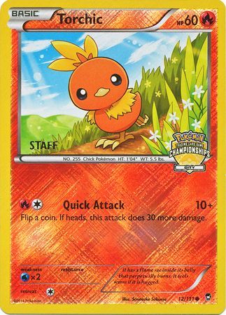 Torchic (12/111) (City Championship Promo Staff) [XY: Furious Fists] | Nerdhalla Games