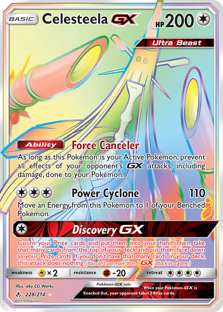 Celesteela GX (228/214) [Sun & Moon: Unbroken Bonds] | Nerdhalla Games