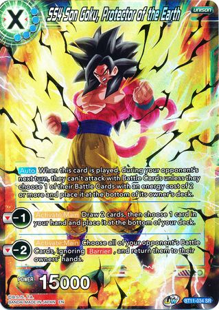 SS4 Son Goku, Protector of the Earth [BT11-034] | Nerdhalla Games