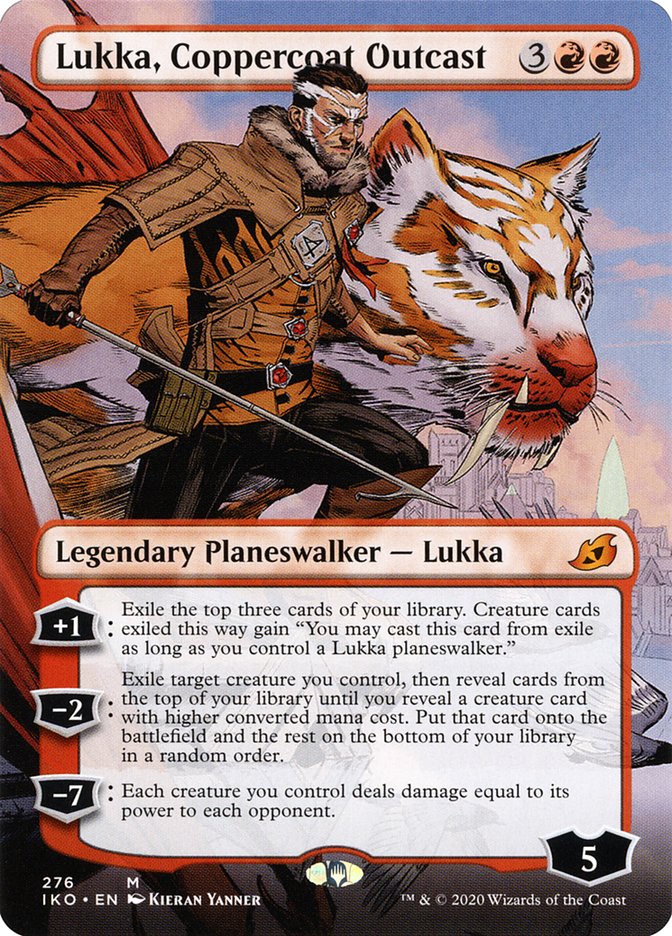 Lukka, Coppercoat Outcast (Borderless) [Ikoria: Lair of Behemoths] | Nerdhalla Games