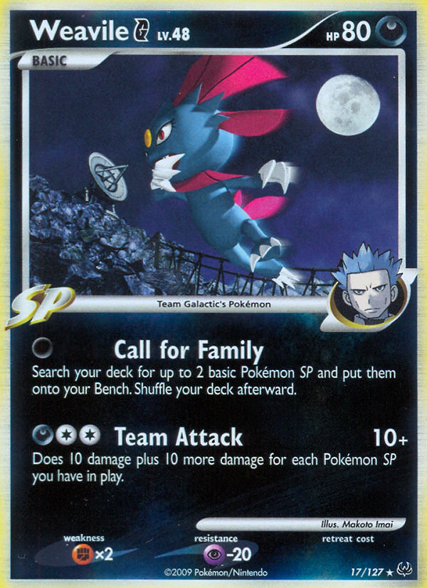 Weavile G (17/127) [Platinum: Base Set] | Nerdhalla Games