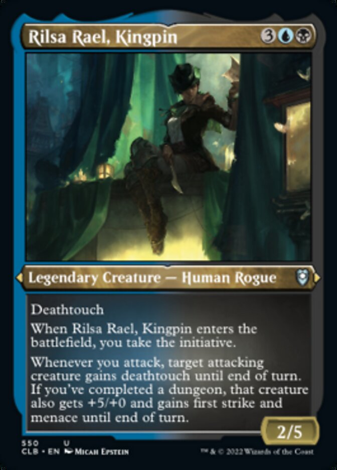 Rilsa Rael, Kingpin (Foil Etched) [Commander Legends: Battle for Baldur's Gate] | Nerdhalla Games