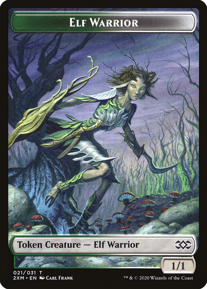 Elf Warrior Token [Double Masters] | Nerdhalla Games