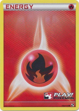 Fire Energy (106/114) (Play Pokemon Promo) [Black & White: Base Set] | Nerdhalla Games