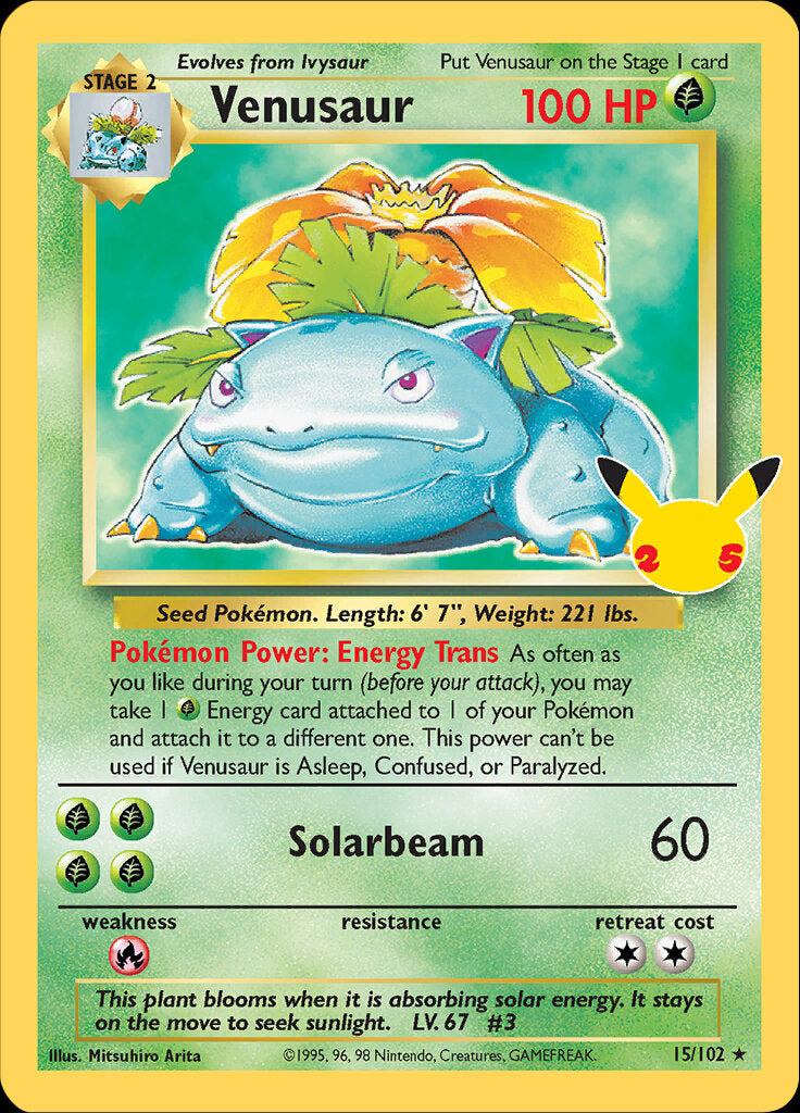 Venusaur (15/102) [Celebrations: 25th Anniversary - Classic Collection] | Nerdhalla Games