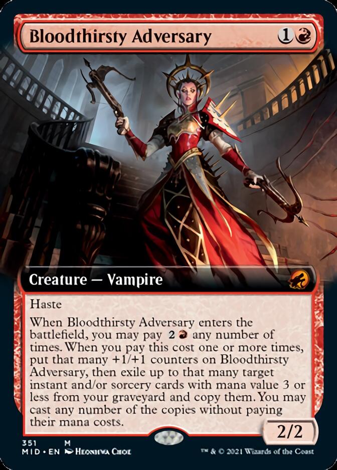 Bloodthirsty Adversary (Extended) [Innistrad: Midnight Hunt] | Nerdhalla Games