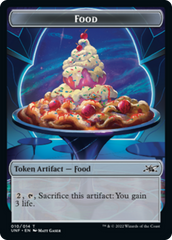 Teddy Bear // Food (010) Double-sided Token [Unfinity Tokens] | Nerdhalla Games