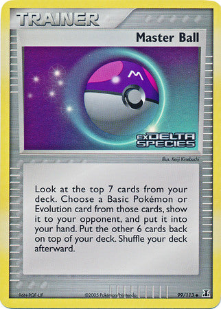 Master Ball (99/113) (Stamped) [EX: Delta Species] | Nerdhalla Games