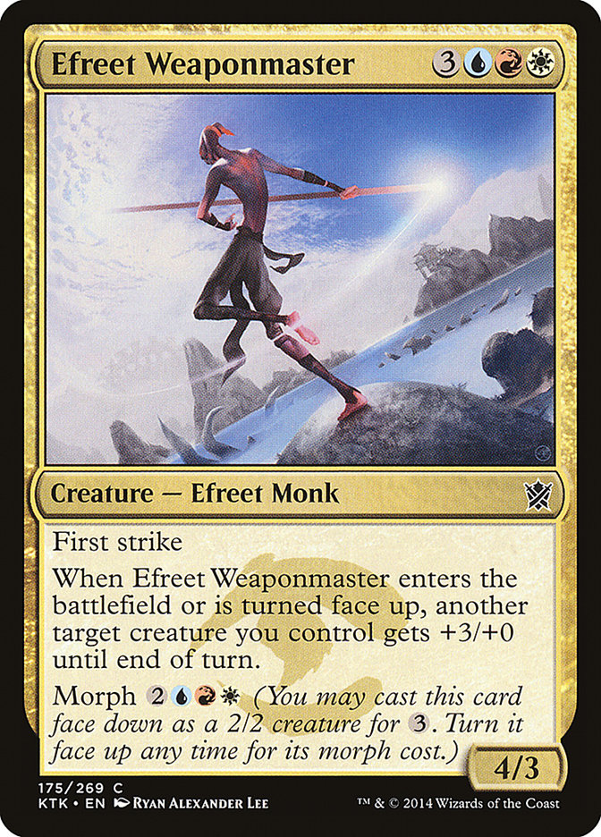 Efreet Weaponmaster [Khans of Tarkir] | Nerdhalla Games