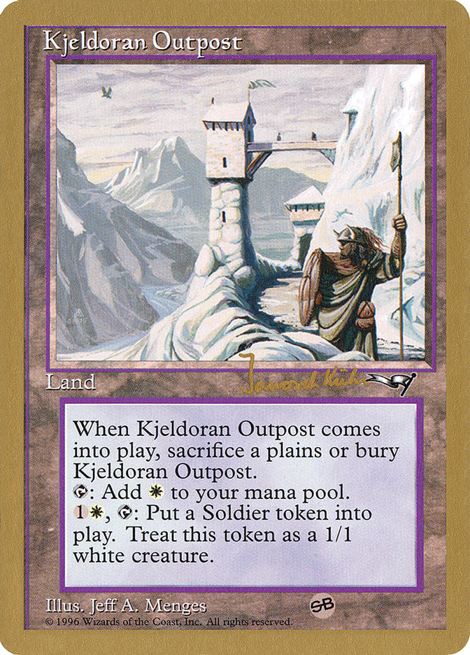 Kjeldoran Outpost (Janosch Kuhn) [World Championship Decks 1997] | Nerdhalla Games