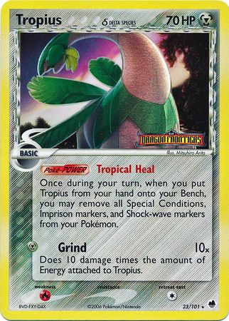 Tropius (23/101) (Delta Species) (Stamped) [EX: Dragon Frontiers] | Nerdhalla Games