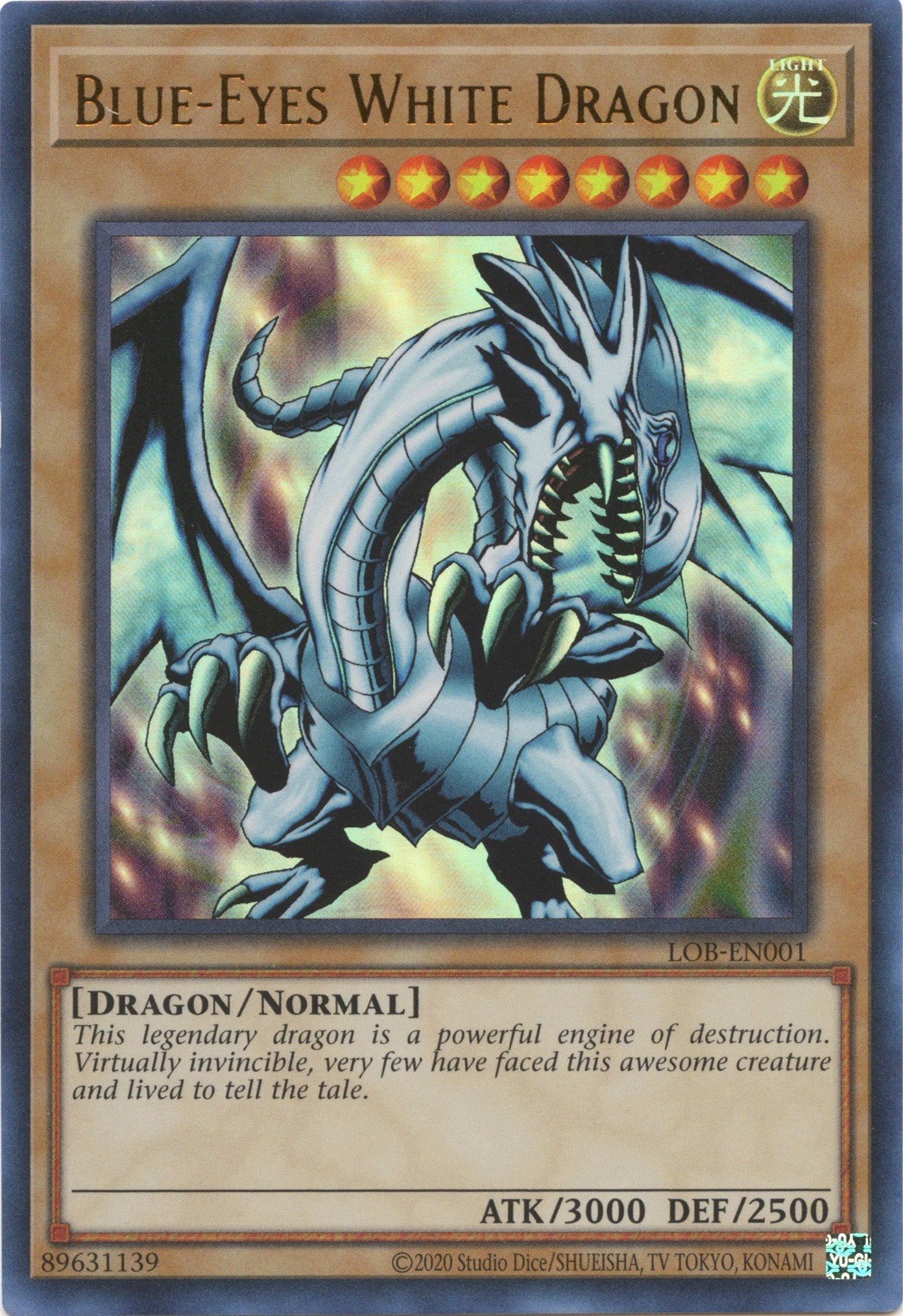 Blue-Eyes White Dragon (25th Anniversary) [LOB-EN001] Ultra Rare | Nerdhalla Games