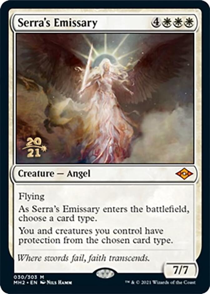 Serra's Emissary [Modern Horizons 2 Prerelease Promos] | Nerdhalla Games