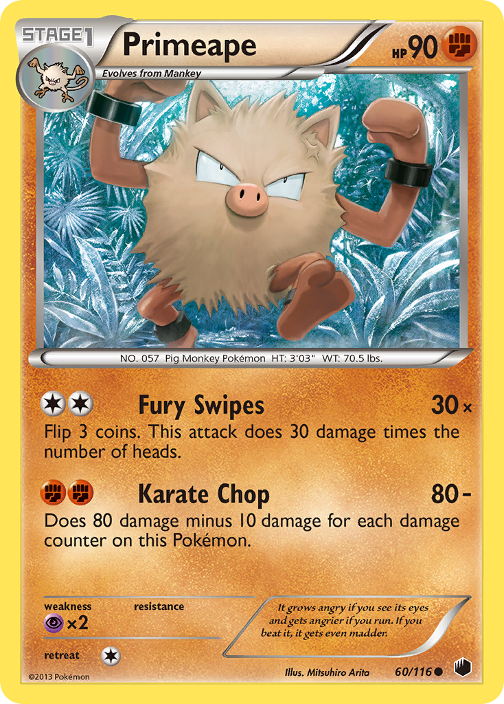 Primeape (60/116) [Black & White: Plasma Freeze] | Nerdhalla Games