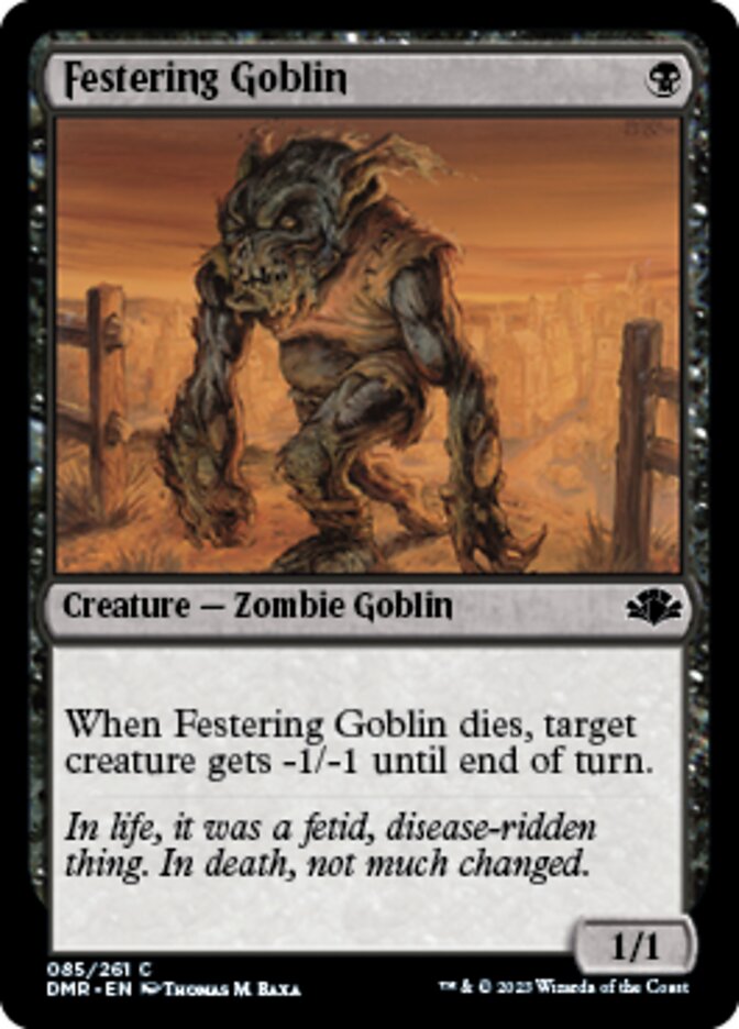 Festering Goblin [Dominaria Remastered] | Nerdhalla Games