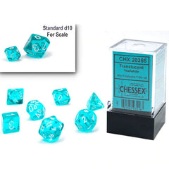 Chessex -  Mini Polyhedral 7 Sided Dice | Nerdhalla Games