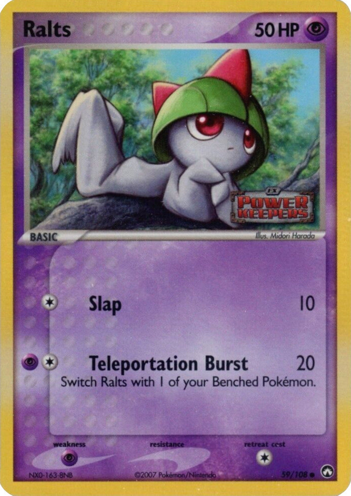 Ralts (59/108) (Stamped) [EX: Power Keepers] | Nerdhalla Games