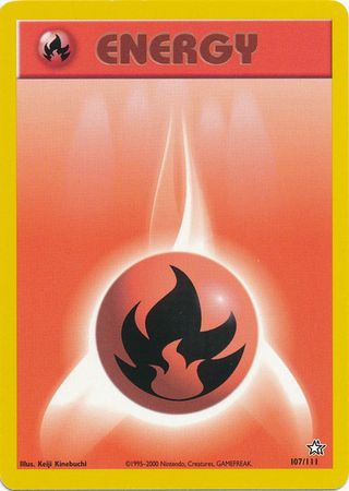 Fire Energy (107/111) [Neo Genesis Unlimited] | Nerdhalla Games