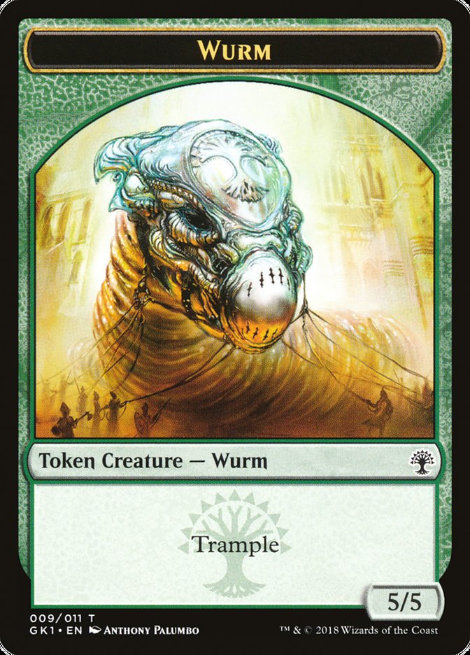 Wurm // Saproling [Guilds of Ravnica Guild Kit Tokens] | Nerdhalla Games