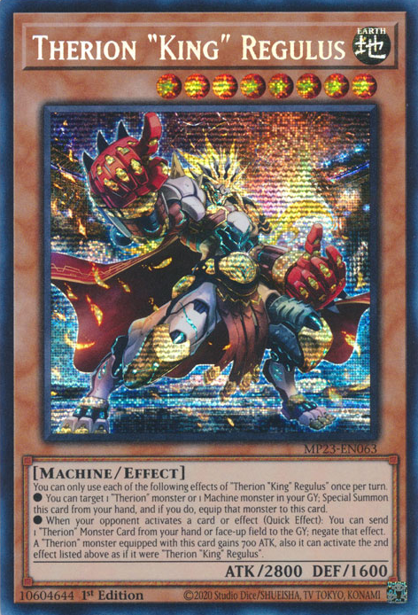 Therion "King" Regulus [MP23-EN063] Prismatic Secret Rare | Nerdhalla Games