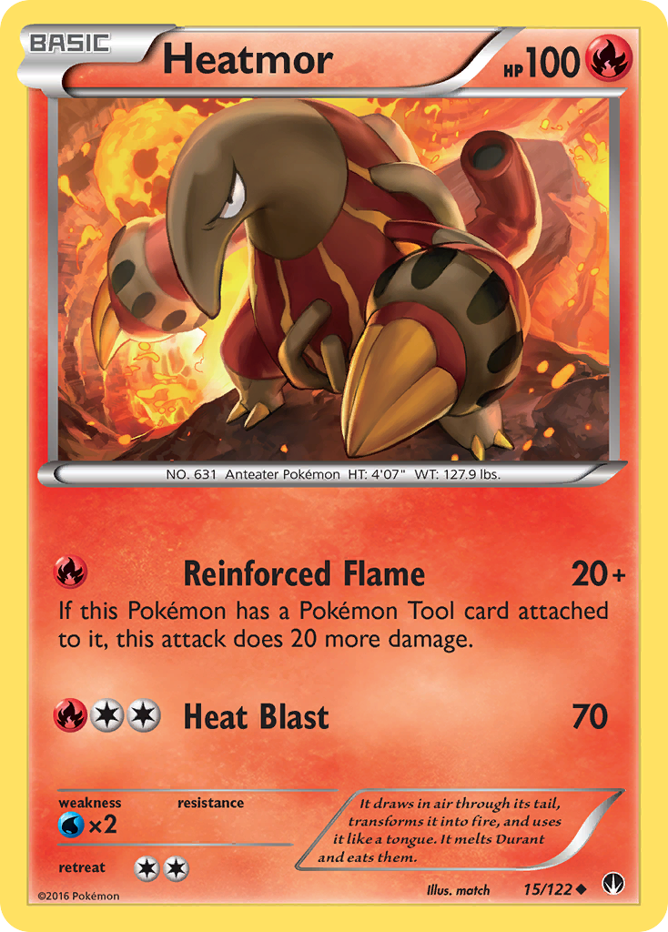 Heatmor (15/122) [XY: BREAKpoint] | Nerdhalla Games