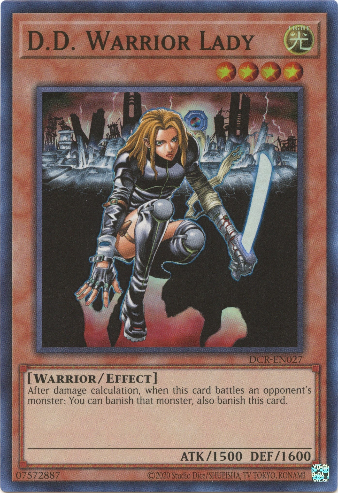 D.D. Warrior Lady (25th Anniversary) [DCR-EN027] Super Rare | Nerdhalla Games