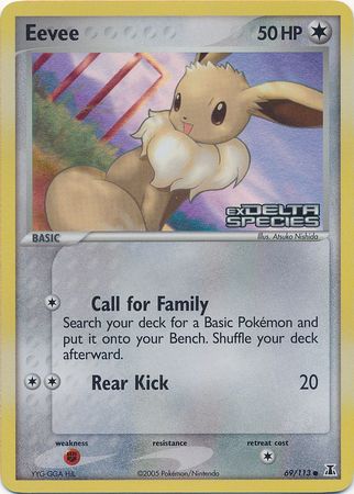 Eevee (69/113) (Stamped) [EX: Delta Species] | Nerdhalla Games